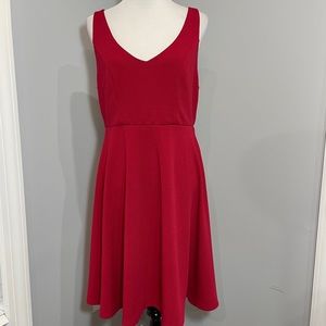 Torrid red skater flare dress